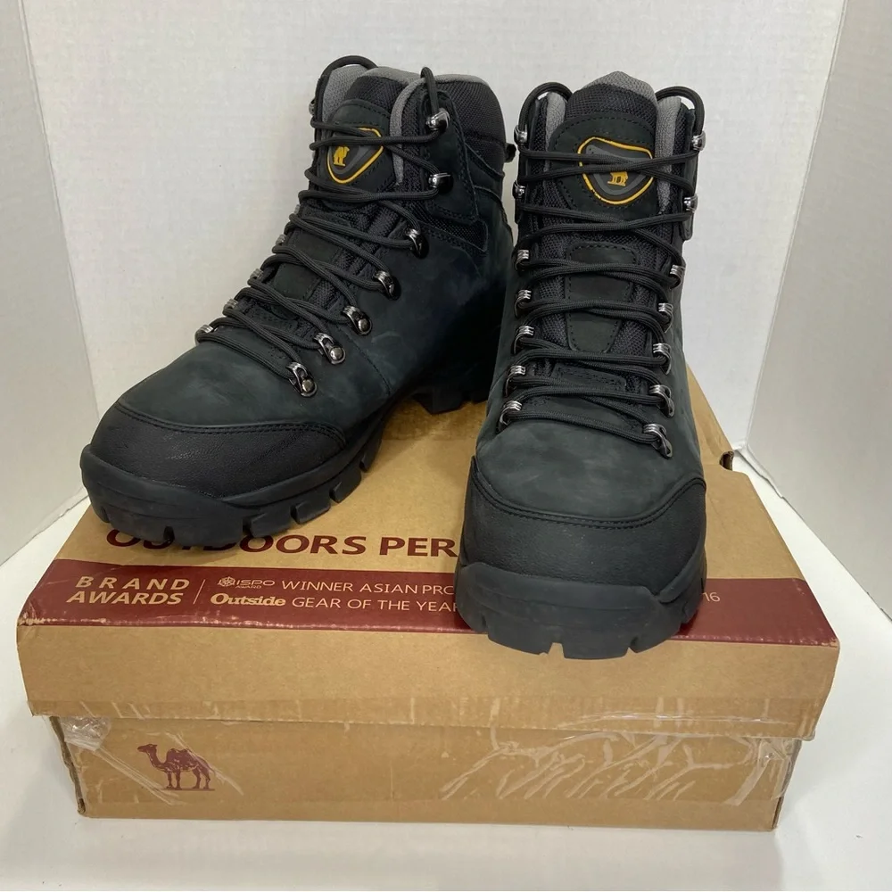 CAMEL CROWN Outdoor Mid Hiker Leather Boots New